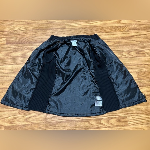 FDJ French Dressing Black Quilted Zip-Up Long Sleeve Mock Neck Jacket Size S - Picture 5 of 11